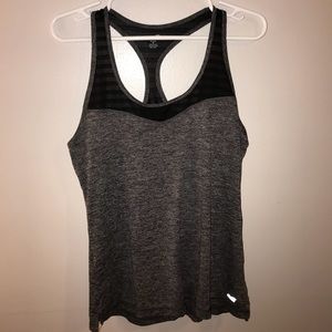 Grey Mesh Athletic Tank Top